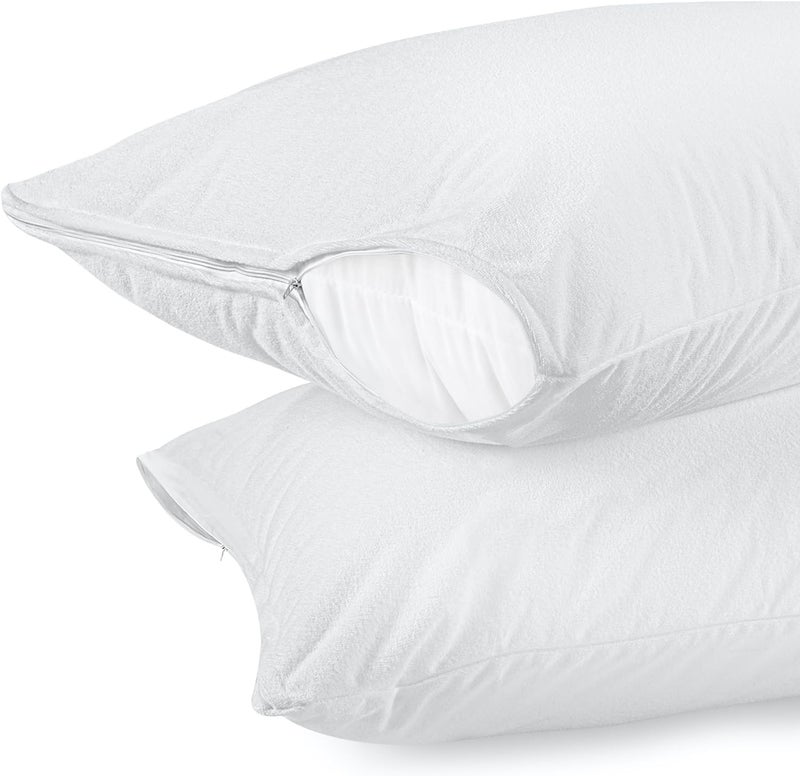 Bedding Zone Standard Quilted Pillow Protector Set - Image 3